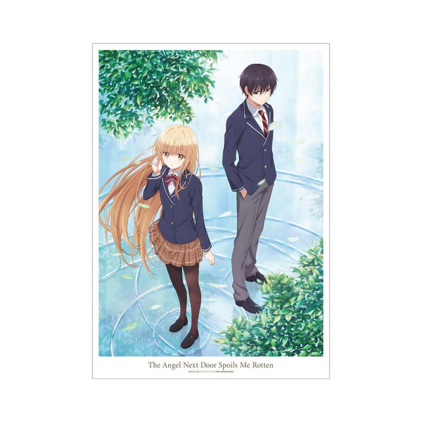 『お隣の天使様にいつの間にか駄目人間にされていた件』キービジュアル A3マット加工ポスター【202512再販】