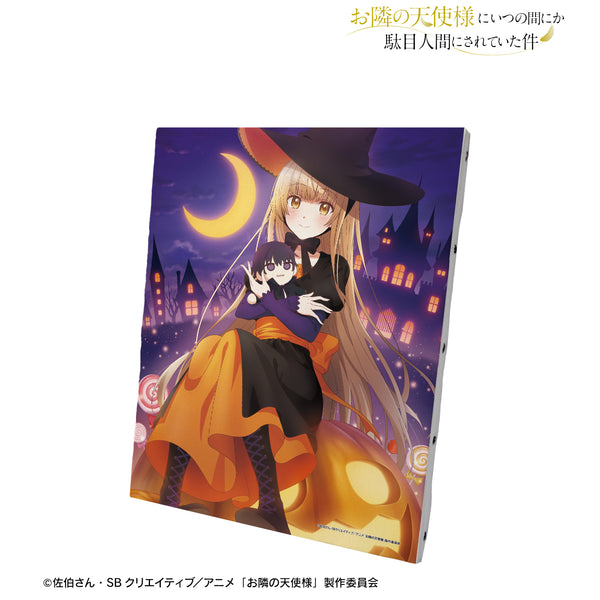 『お隣の天使様にいつの間にか駄目人間にされていた件』椎名真昼 ハロウィンイラスト キャンバスボード