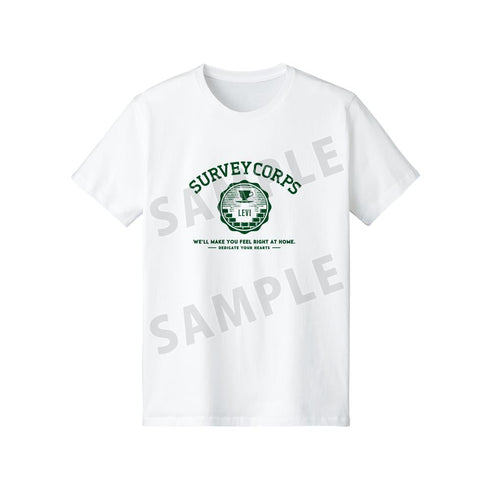 『進撃の巨人』リヴァイ カレッジTシャツレディース【202512再販】