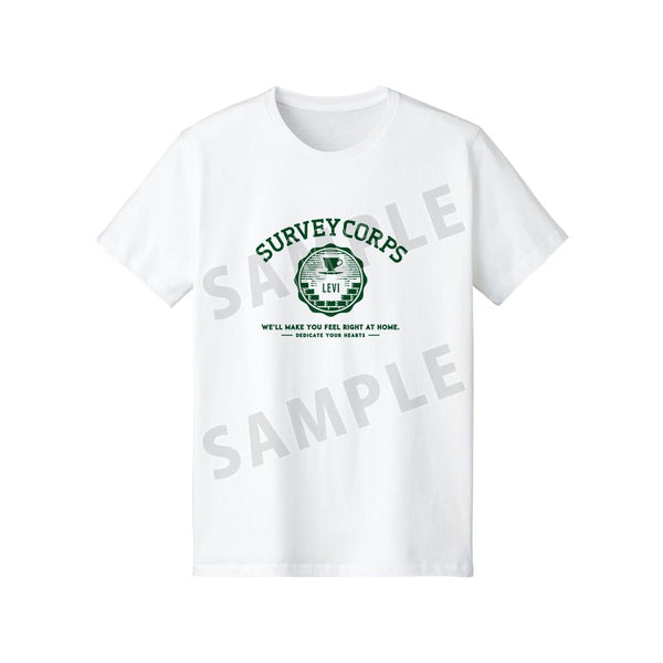 『進撃の巨人』リヴァイ カレッジTシャツレディース【202512再販】