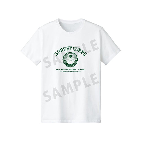 『進撃の巨人』リヴァイ カレッジTシャツレディース【202608再販】