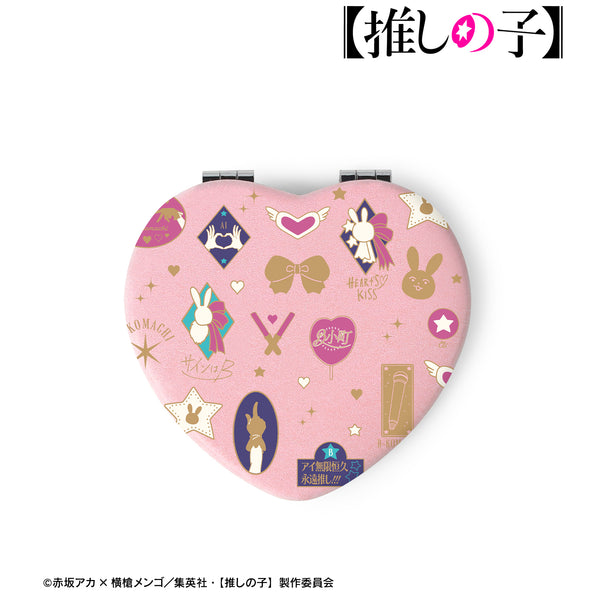 『【推しの子】』アイ モチーフ柄 ハート型折りたたみミラー