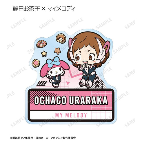 『僕のヒーローアカデミア × サンリオキャラクターズ』トレーディングアクリルネームプレート 1年A組 ver.B(単位/BOX)【202508再販】