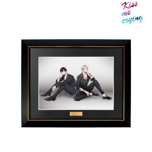 『Kiss me crying』Arinco先⽣ 描き下ろしイラスト J&乃亜 ブラックコーデver. キャラファイングラフ