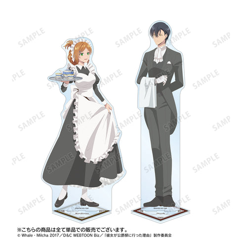 『彼女が公爵邸に行った理由』描き下ろしイラスト ノアボルステア‧ウィンナイト メイド&執事ver. 特大アクリルスタンド