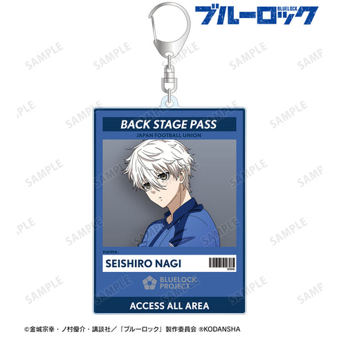TVアニメ『ブルーロック』 描き下ろしイラスト 凪 誠士郎 試合前の準備中ver. バックステージパス風BIGアクリルキーホルダー