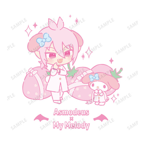 『魔⼊りました!⼊間くん×サンリオキャラクターズ』アスモデウス‧アリス × マイメロディ Tシャツ(メンズ/レディース)
