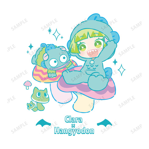『魔⼊りました!⼊間くん×サンリオキャラクターズ』ウァラク‧クララ × ハンギョドン Tシャツ(メンズ/レディース)