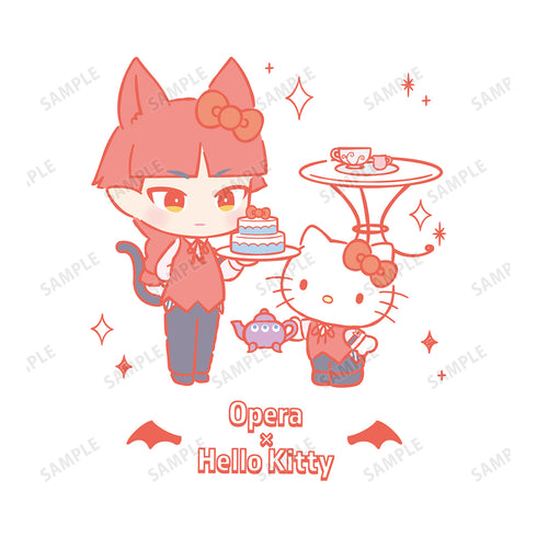『魔⼊りました!⼊間くん×サンリオキャラクターズ』オペラ × ハローキティ Tシャツ(メンズ/レディース)