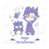 『魔⼊りました!⼊間くん×サンリオキャラクターズ』ナベリウス‧カルエゴ × バッドばつ丸 Tシャツ(メンズ/レディース)