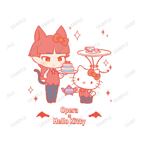 『魔⼊りました!⼊間くん×サンリオキャラクターズ』オペラ × ハローキティ パーカー(メンズ / レディース)