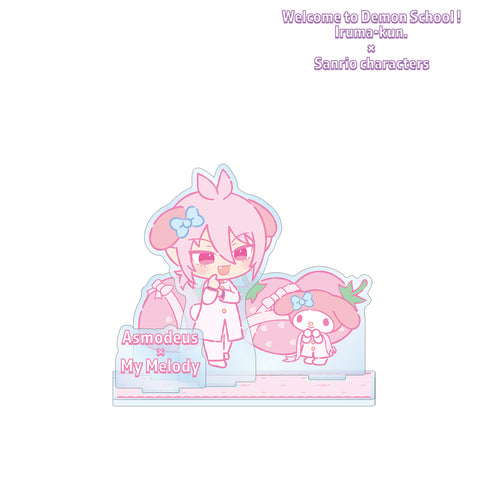 『魔⼊りました!⼊間くん×サンリオキャラクターズ』アスモデウス‧アリス × マイメロディ パーツ付きBIGアクリルスタンド