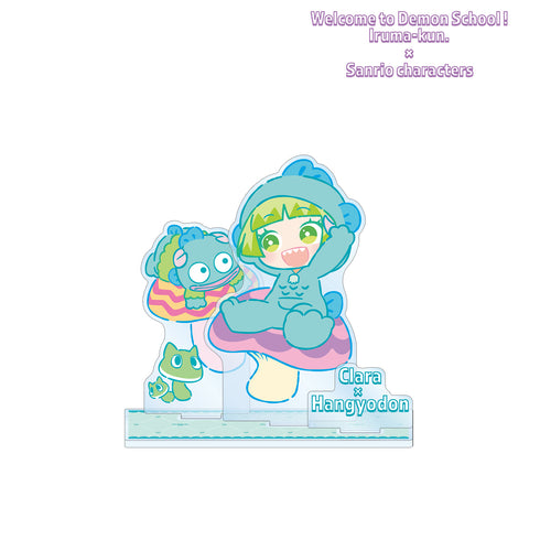 『魔⼊りました!⼊間くん×サンリオキャラクターズ』ウァラク‧クララ × ハンギョドン パーツ付きBIGアクリルスタンド