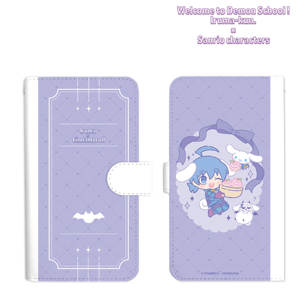 『魔⼊りました!⼊間くん×サンリオキャラクターズ』鈴⽊⼊間 × シナモロール ⼿帳型スマホケース