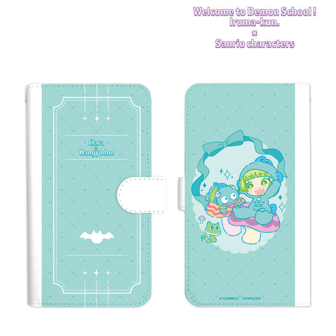 『魔⼊りました!⼊間くん×サンリオキャラクターズ』ウァラク‧クララ × ハンギョドン ⼿帳型スマホケース
