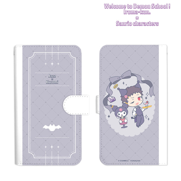 『魔⼊りました!⼊間くん×サンリオキャラクターズ』アンドロ‧M‧ジャズ × クロミ ⼿帳型スマホケース