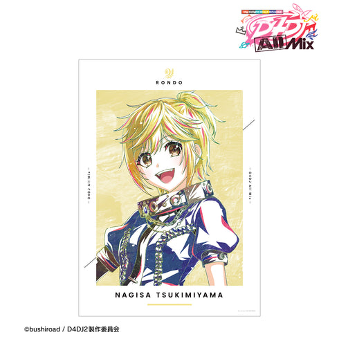 "D4DJ All Mix" Nagisa Tsukiyama Ani-Art A3 Matte-Finish Poster