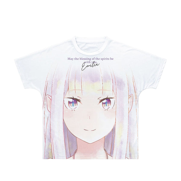 『Re:ゼロから始める異世界生活』エミリア Ani-Art aqua label フルグラフィックTシャツユニセックス【202609再販】