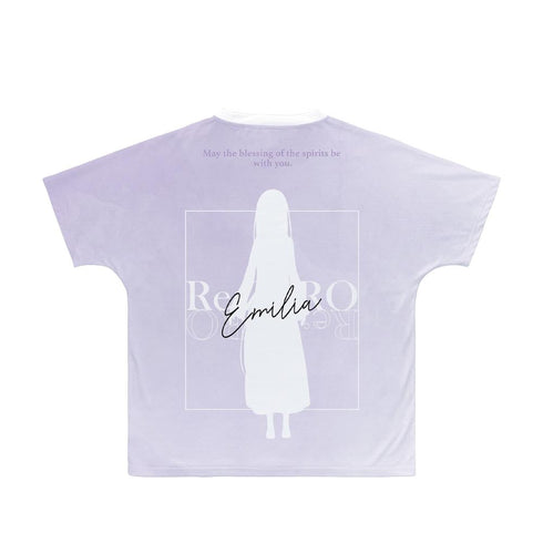 『Re:ゼロから始める異世界生活』エミリア Ani-Art aqua label フルグラフィックTシャツユニセックス【202407再販】