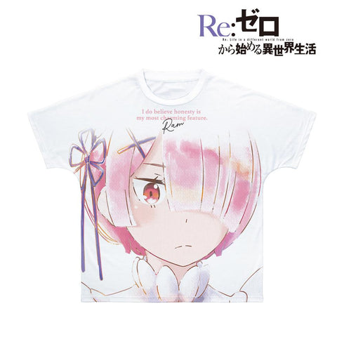 『Re:ゼロから始める異世界生活』ラム Ani-Art aqua label フルグラフィックTシャツユニセックス【202407再販】