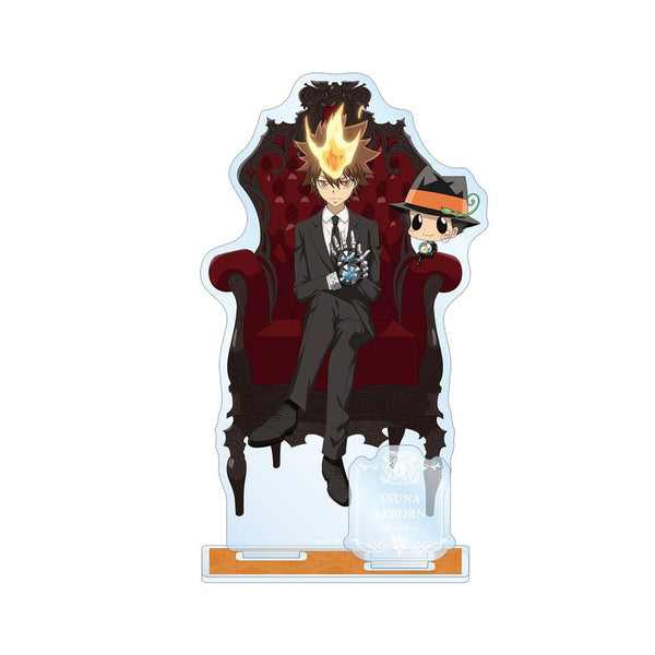 『家庭教師ヒットマンREBORN!』描き下ろしイラスト 沢田 綱吉&リボーン 玉座ver. パーツ付きBIGアクリルスタンド【202603再販】