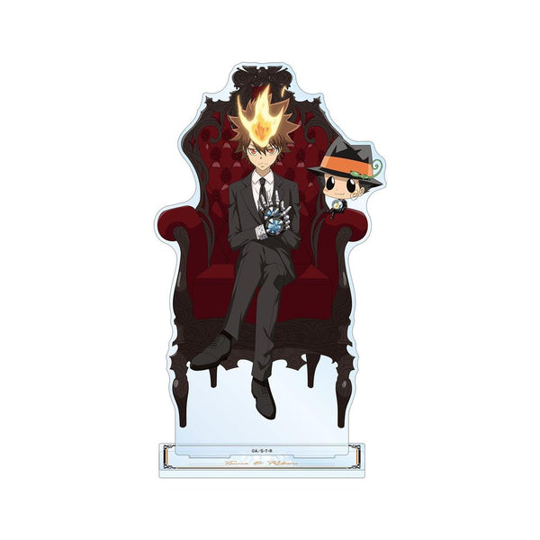 『家庭教師ヒットマンREBORN!』描き下ろしイラスト 沢田 綱吉&リボーン 玉座ver. 特大アクリルスタンド【202603再販】