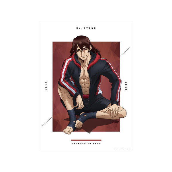 『Dr.STONE』描き下ろしイラスト 獅子王司 石化前ver. A3マット加工ポスター【202510再販】