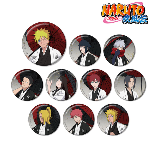『NARUTO-ナルト- 疾風伝』描き下ろしイラスト 番傘和装ver. トレーディング缶バッジ BOX