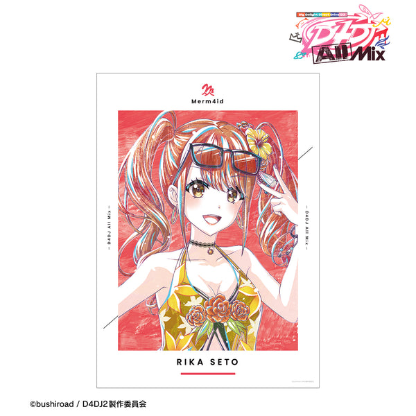『D4DJ All Mix』瀬⼾リカ Ani-Art A3マット加⼯ポスター