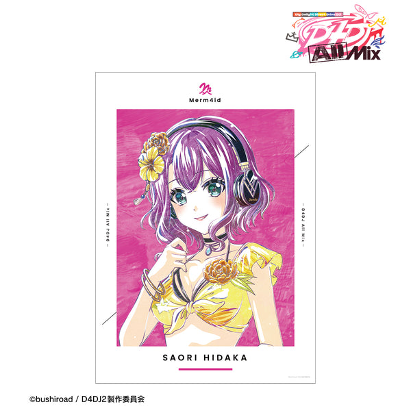 『D4DJ All Mix』⽇⾼さおり Ani-Art A3マット加⼯ポスター