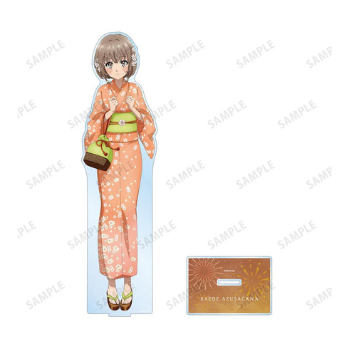『青春ブタ野郎はおでかけシスターの夢を見ない』描き下ろしイラスト 梓川花楓 浴衣ver. 特大アクリルスタンド【202507再販】