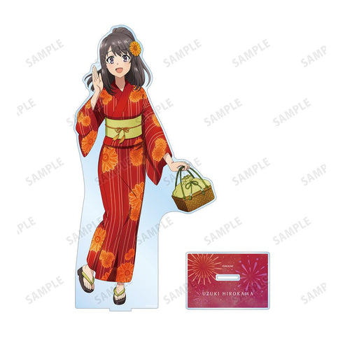 『青春ブタ野郎はおでかけシスターの夢を見ない』描き下ろしイラスト 広川卯月 浴衣ver. 特大アクリルスタンド【202412再販】