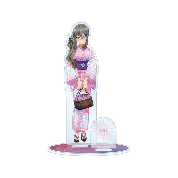 『青春ブタ野郎はおでかけシスターの夢を見ない』描き下ろしイラスト 双葉理央 浴衣ver. パーツ付きBIGアクリルスタンド【202512再販】