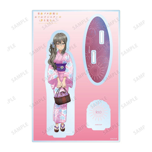 『青春ブタ野郎はおでかけシスターの夢を見ない』描き下ろしイラスト 双葉理央 浴衣ver. パーツ付きBIGアクリルスタンド【202512再販】