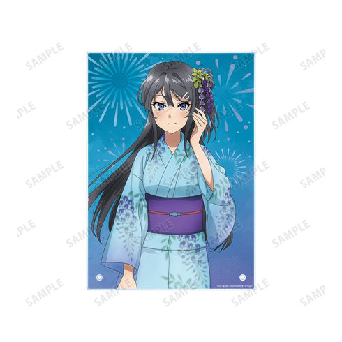 『青春ブタ野郎はおでかけシスターの夢を見ない』描き下ろしイラスト 桜島麻衣 浴衣ver. A4アクリルパネル【202507再販】