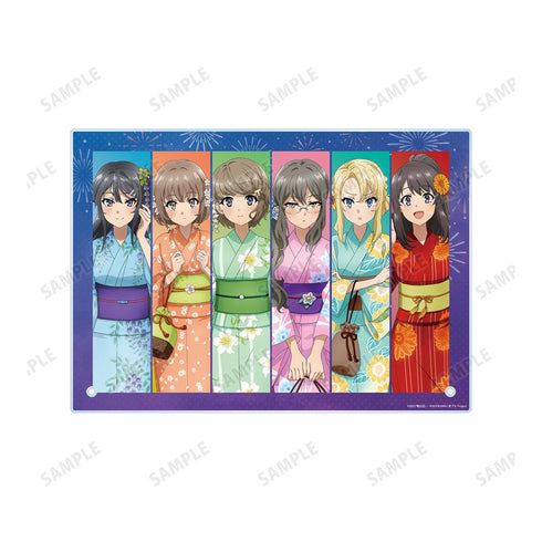 『青春ブタ野郎はおでかけシスターの夢を見ない』描き下ろしイラスト 集合 浴衣ver. A4アクリルパネル【202512再販】