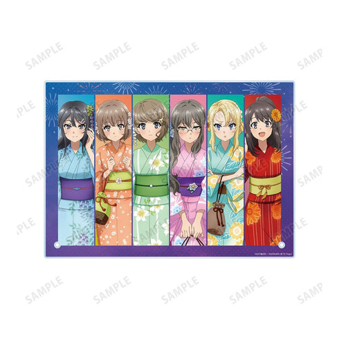 『青春ブタ野郎はおでかけシスターの夢を見ない』描き下ろしイラスト 集合 浴衣ver. A4アクリルパネル【202610再販】