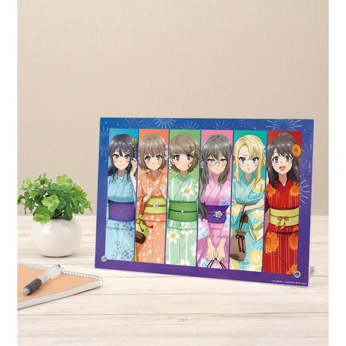 『青春ブタ野郎はおでかけシスターの夢を見ない』描き下ろしイラスト 集合 浴衣ver. A4アクリルパネル【202507再販】