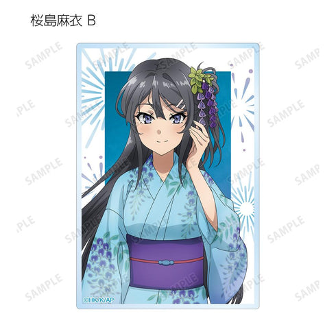 『青春ブタ野郎はおでかけシスターの夢を見ない』描き下ろしイラスト 浴衣ver. トレーディングアクリルカード(単位/BOX)【202507再販】