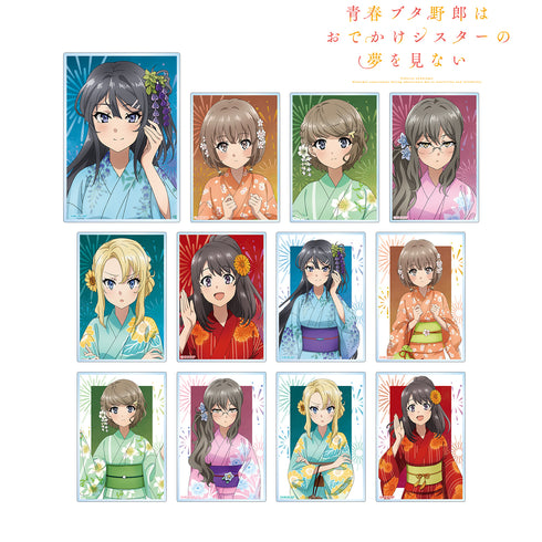 『青春ブタ野郎はおでかけシスターの夢を見ない』描き下ろしイラスト 浴⾐ver. トレーディングアクリルカード BOX