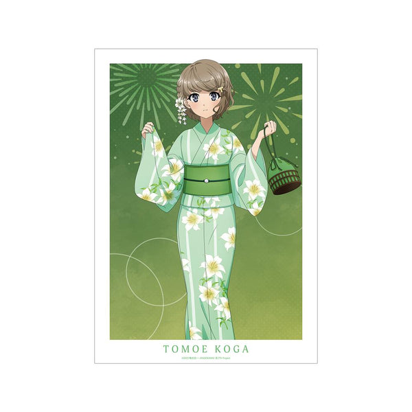 『青春ブタ野郎はおでかけシスターの夢を見ない』描き下ろしイラスト 古賀朋絵 浴衣ver. A3マット加工ポスター【202512再販】