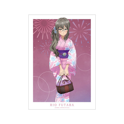 『青春ブタ野郎はおでかけシスターの夢を見ない』描き下ろしイラスト 双葉理央 浴衣ver. A3マット加工ポスター【202610再販】