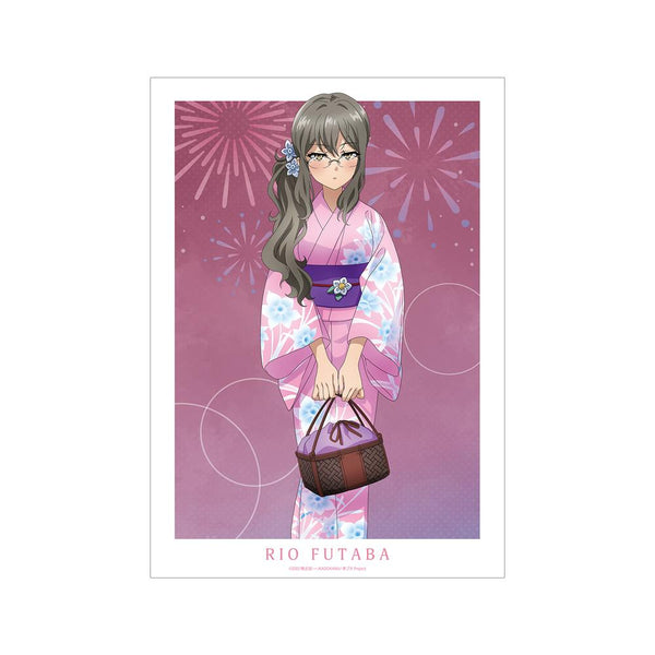 『青春ブタ野郎はおでかけシスターの夢を見ない』描き下ろしイラスト 双葉理央 浴衣ver. A3マット加工ポスター【202512再販】