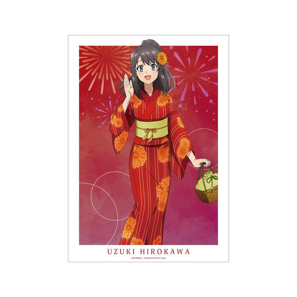 『青春ブタ野郎はおでかけシスターの夢を見ない』描き下ろしイラスト 広川卯月 浴衣ver. A3マット加工ポスター【202512再販】