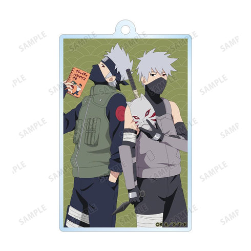 『NARUTO-ナルト- 疾風伝』描き下ろしイラスト はたけカカシ 過去と現在ver. 2連ワイヤーBIGアクリルキーホルダー【202501再販】