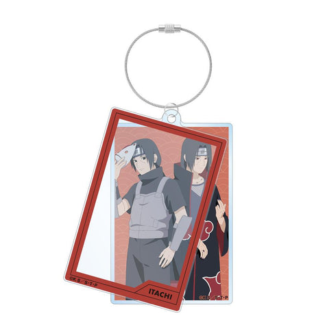 『NARUTO-ナルト- 疾風伝』描き下ろしイラスト うちはイタチ 過去と現在ver. 2連ワイヤーBIGアクリルキーホルダー【202501再販】