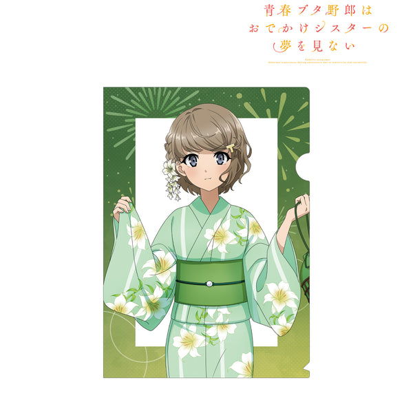 『青春ブタ野郎はおでかけシスターの夢を見ない』描き下ろしイラスト 古賀朋絵 浴⾐ver. クリアファイル