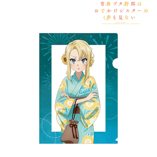 『青春ブタ野郎はおでかけシスターの夢を見ない』描き下ろしイラスト 豊浜のどか 浴⾐ver. クリアファイル