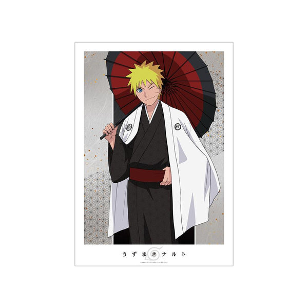 『NARUTO-ナルト- 疾風伝』描き下ろしイラスト うずまきナルト 番傘和装ver. A3マット加工ポスター【202501再販】
