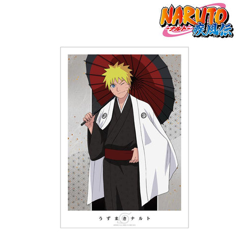 『NARUTO-ナルト- 疾風伝』描き下ろしイラスト うずまきナルト 番傘和装ver. A3マット加工ポスター【202501再販】